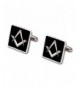 Masonic Square Compass Silver Cufflink