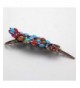 Nuohuilekeji Vintage Multicolor Rhinestone Barrette